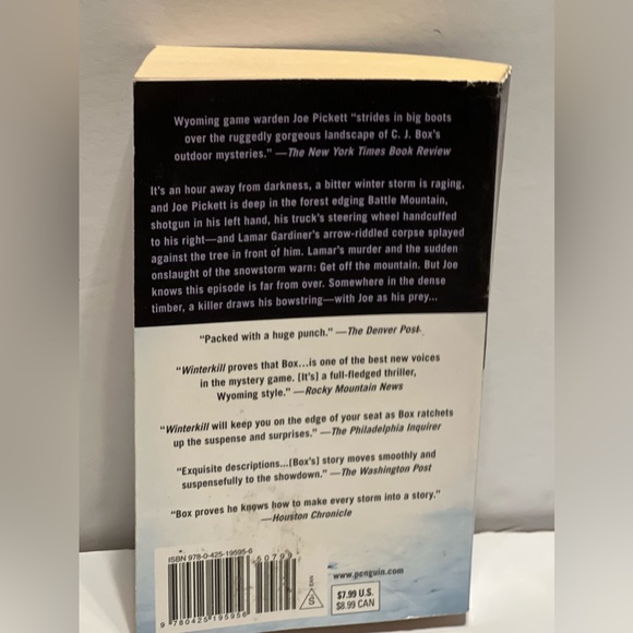 Free Fire and Winterkill by CJ Box paperback books - Picture 6 of 9